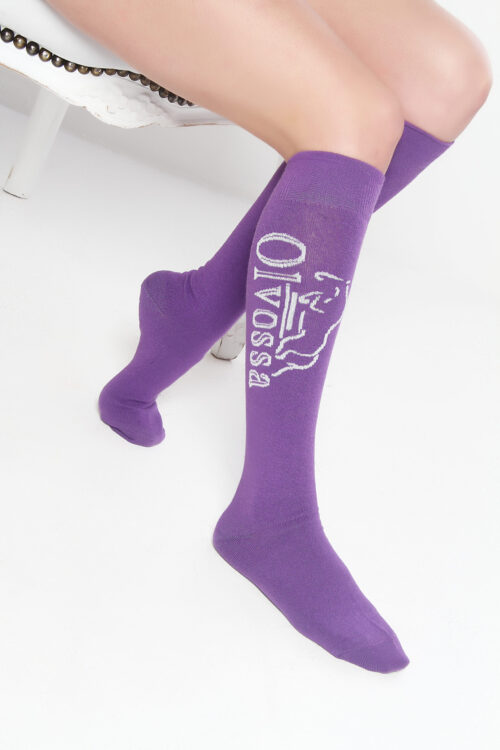 Purple Riding Socks