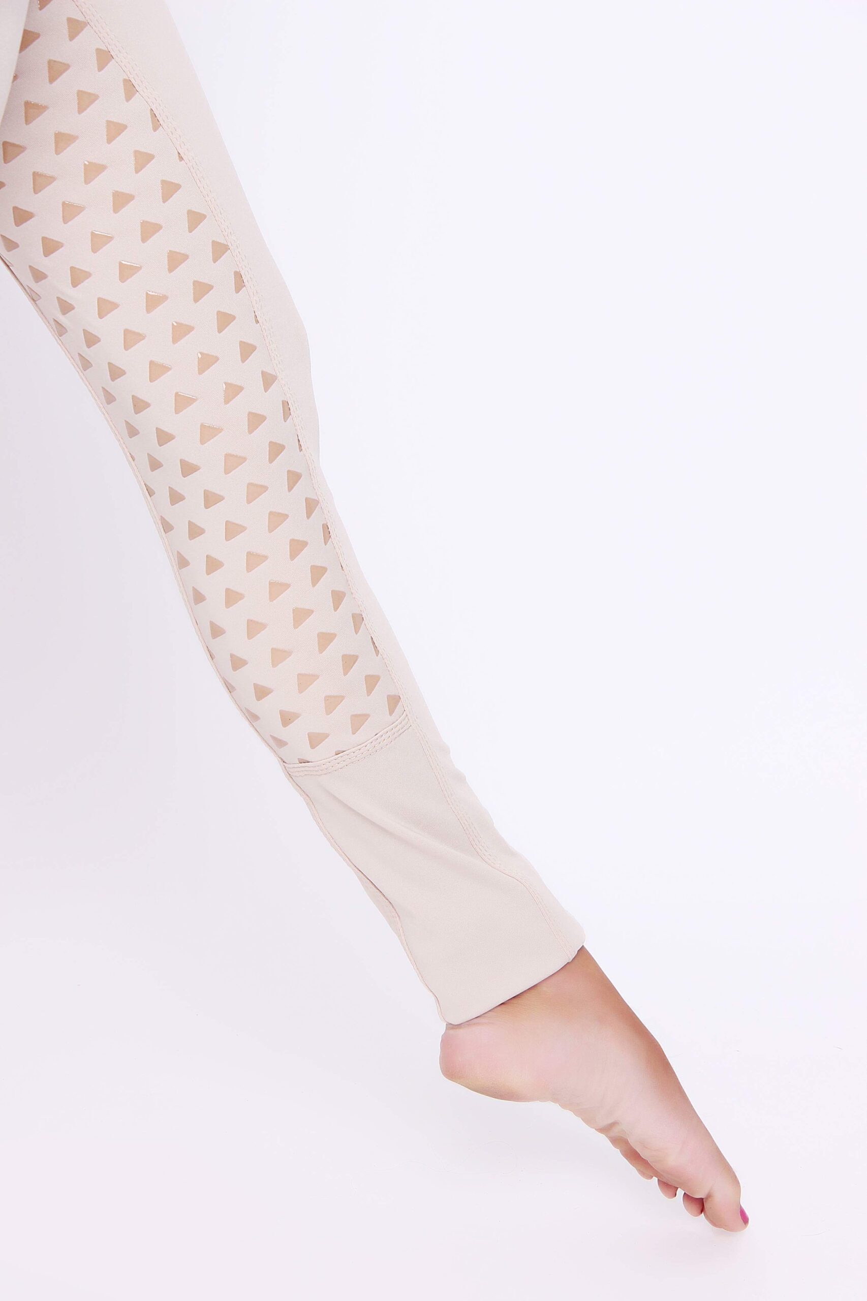 Beige Full Seat Riding Leggings - Image 4